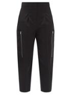 Matchesfashion.com Stella Mccartney - Liv Zipped-pocket Wool Cargo Trousers - Womens - Black