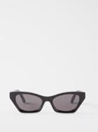 Dior - Diormidnight B1i Cat-eye Acetate Sunglasses - Womens - Black Grey