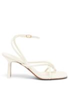 Matchesfashion.com Neous - Alkes Square-toe Leather Sandals - Womens - White