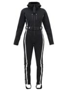 Matchesfashion.com Fendi - Roma Hooded Logo Jacquard Jumpsuit - Womens - Black