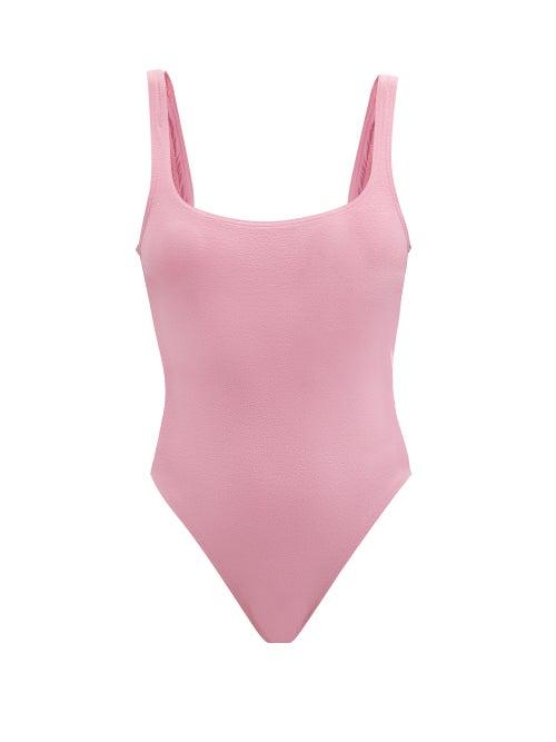 Matchesfashion.com Matteau - The Nineties Scoop-back Swimsuit - Womens - Pink