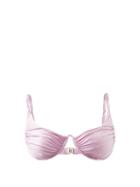 Isa Boulder - Hurricane Ruched Underwired Bikini Top - Womens - Light Pink