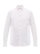 Matchesfashion.com Paul Smith - Soho Cotton Blend Tuxedo Shirt - Mens - White