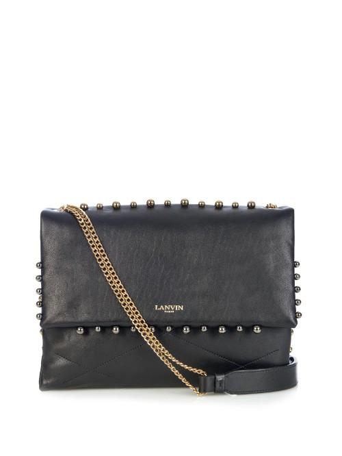 Lanvin Sugar Stud-embellished Leather Shoulder Bag