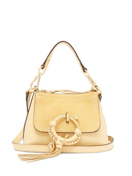 Matchesfashion.com See By Chlo - Joan Mini Leather Cross Body Bag - Womens - Light Yellow