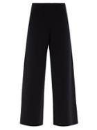 Ladies Rtw The Row - Chuk Wool-blend Jersey Wide-leg Trousers - Womens - Black