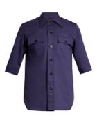 Balenciaga Patch-pocket Cotton-drill Shirt