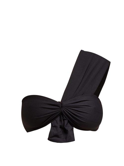 Matchesfashion.com Marysia - Venice One Shoulder Bikini Top - Womens - Black