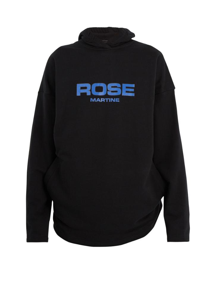 Martine Rose Collapsed Cotton-jersey Hooded Sweatshirt