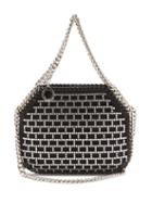 Matchesfashion.com Stella Mccartney - New Falabella Mini Crystal & Faux-leather Bag - Womens - Black