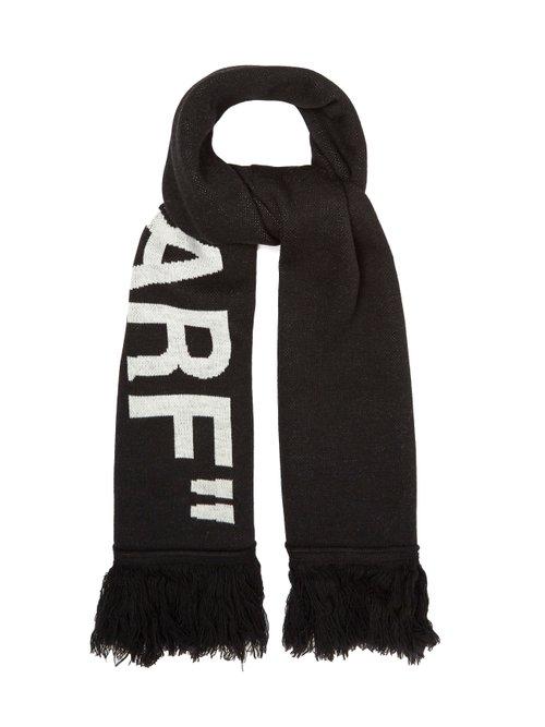 Matchesfashion.com Off-white - Quote Scarf - Mens - Black White