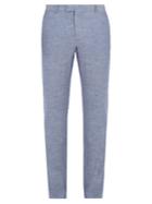 Frescobol Carioca Tailored Linen-blend Trousers