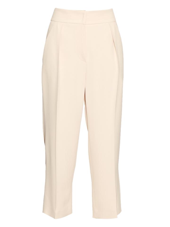 Brunello Cucinelli Pleat-front Cropped Crepe Trousers