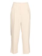 Brunello Cucinelli Pleat-front Cropped Crepe Trousers