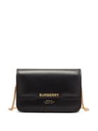 Matchesfashion.com Burberry - Jody Logo-print Chain-strap Leather Wallet - Womens - Black