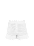 Juliet Dunn - High-rise Rickrack-trimmed Cotton-poplin Shorts - Womens - White