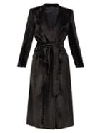 Matchesfashion.com Blaz Milano - Toile Silk-blend Velvet Blazer Dress - Womens - Black