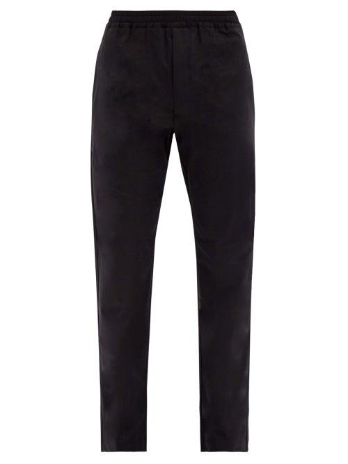 Matchesfashion.com The Row - Josh Cotton-poplin Track Pants - Mens - Black