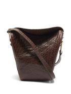 Matchesfashion.com Lemaire - Small Foldover Leather Shoulder Bag - Womens - Brown