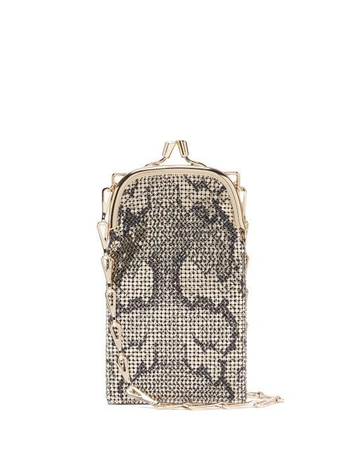 Ladies Bags Paco Rabanne - Pixel Ii Chainmail Cross-body Bag - Womens - Python