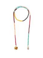 Matchesfashion.com Timeless Pearly - Pearl & 24kt Gold-plated Beaded Pendant Necklace - Womens - Multi