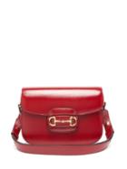 Matchesfashion.com Gucci - 1955 Horsebit Grained-leather Shoulder Bag - Womens - Red