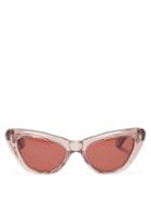 Ladies Accessories Jacques Marie Mage - Kelly Cat-eye Acetate Sunglasses - Womens - Pink