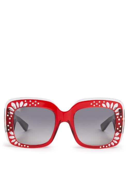 Gucci Oversized Square-frame Acetate Sunglasses