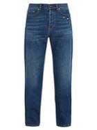 Saint Laurent Star-embellished Straight-leg Jeans