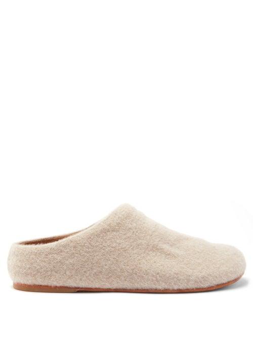Matchesfashion.com Lauren Manoogian - Mono Alpaca-wool Mules - Womens - Beige