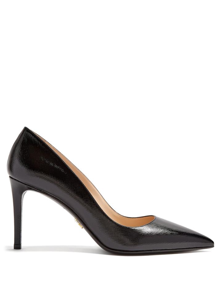 Prada Point-toe Patent-leather Pumps