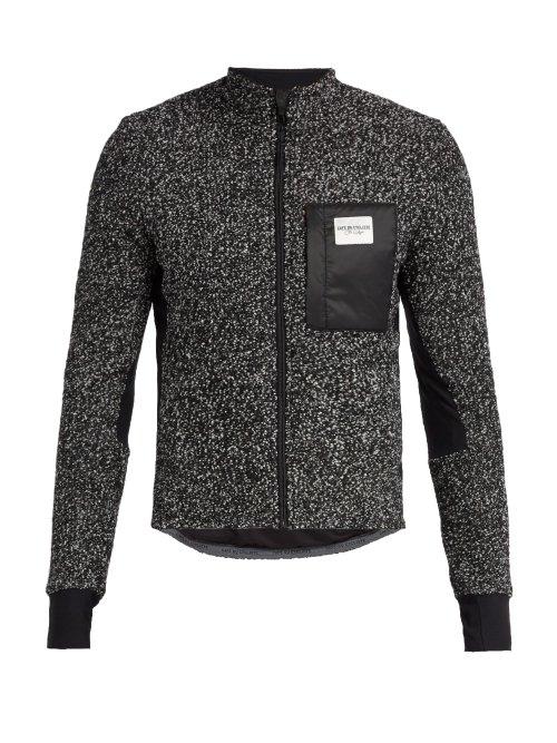 Matchesfashion.com Caf Du Cycliste - Funnel Neck Fleece Cycling Jacket - Mens - Grey