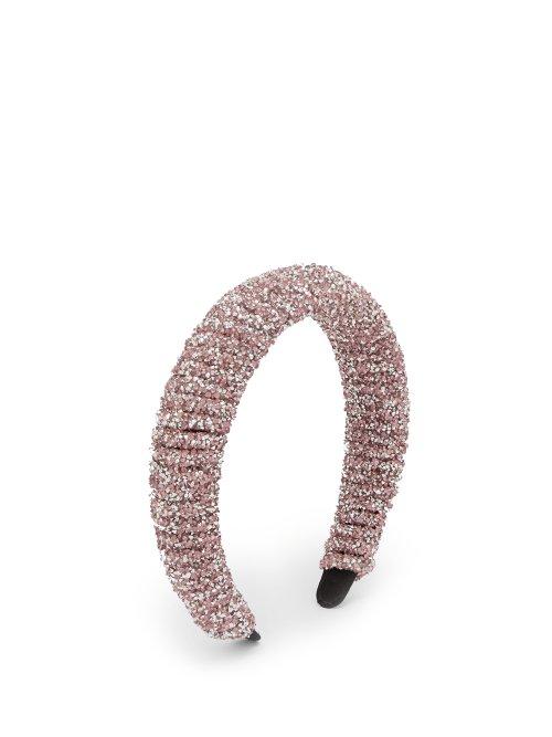 Matchesfashion.com Germanier - Crystal Embellished Headband - Womens - Pink