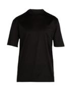 Lanvin Logo High-neck Cotton T-shirt