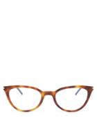 Matchesfashion.com Saint Laurent - Cat Eye Acetate Glasses - Womens - Tortoiseshell