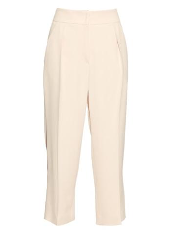 Brunello Cuccinelli Pleat-front Cropped Crepe Trousers
