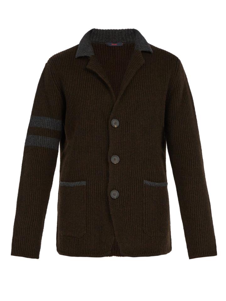 The Gigi Eddy Colour-block Wool Cardigan