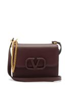 Matchesfashion.com Valentino Garavani - V-sling Small Leather Shoulder Bag - Womens - Burgundy