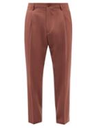 Paul Smith - Wool-twill Slim-leg Suit Trousers - Mens - Dark Pink