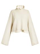 Golden Goose Deluxe Brand Malia Fluted-collar Ribbed-knit Sweater