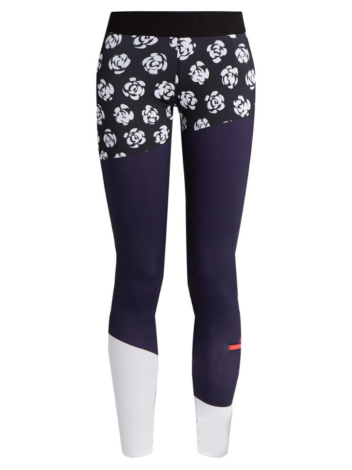 Adidas By Stella Mccartney Floral-print Performance Leggings