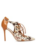 Matchesfashion.com Malone Souliers By Roy Luwolt - Montana Snakeskin And Leather Pumps - Womens - Tan Multi