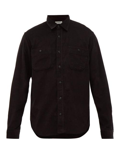 Matchesfashion.com President's - Kansas Corduroy Shirt - Mens - Black