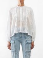 Isabel Marant - Maly Broderie-anglaise Blouse - Womens - White