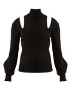 Chloé Cut-out Shoulder Wool-blend Sweater