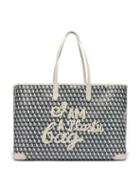 Matchesfashion.com Anya Hindmarch - I Am A Plastic Bag Recycled-canvas Tote Bag - Womens - Grey White