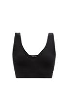 Tom Ford - Silk And Cashmere-blend Knit Bralette Top - Womens - Black