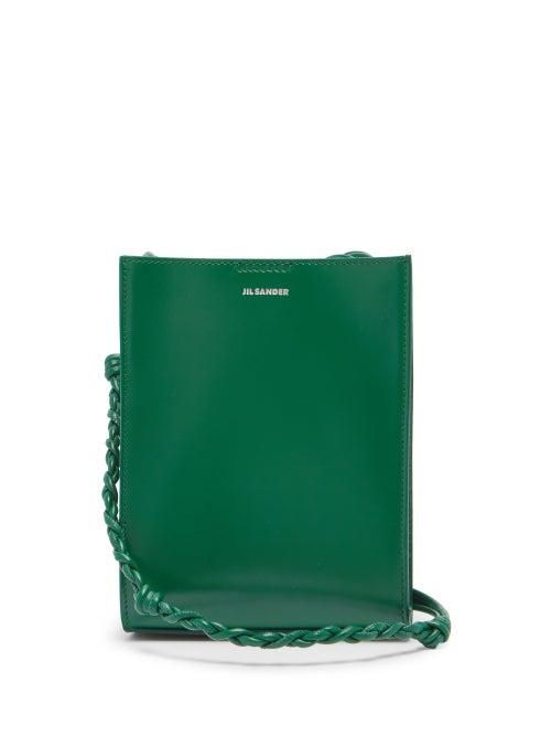 Matchesfashion.com Jil Sander - Tangle Small Braided-strap Leather Cross-body Bag - Womens - Green