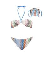 Matchesfashion.com Missoni Mare - Fiammenta-stripe Bandeau Bikini Set - Womens - Multi