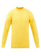 Stone Island - Logo-embroidered Cotton-terry Sweater - Mens - Yellow